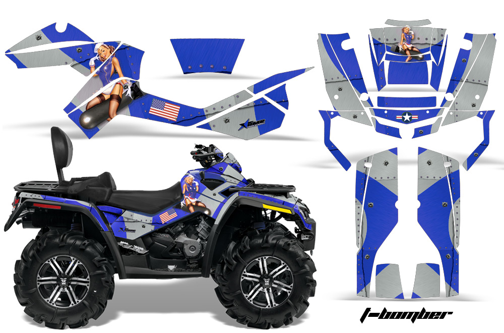 Can-Am Outlander MAX Graphics Kit-WEB TB BL